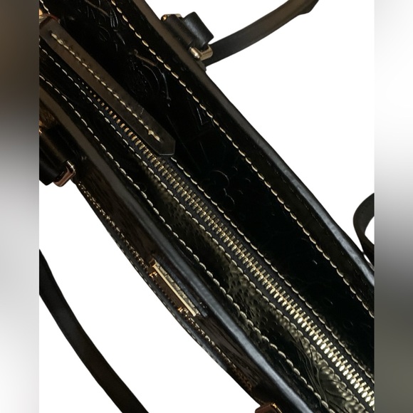 Dooney & Bourke Disney Sketch Black Embossed Leather Tote - Picture 8 of 14